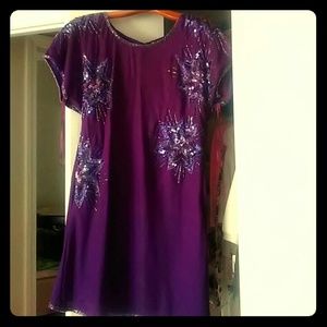 Purple Sequins Dress